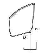 678610C040 - : Surround Weather-Strip for Toyota: Tundra Image