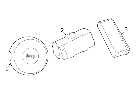 Air Bag Components for 2018 Jeep Wrangler #1