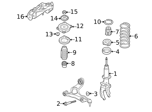 Shocks & Components for 2010 Porsche Cayenne #3