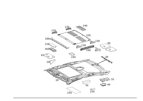 Headliner for 2007 Mercedes-Benz E320 #0