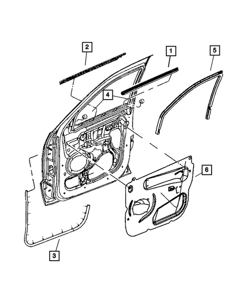 Weatherstrips and Seals for 2008 Jeep Grand Cherokee #0