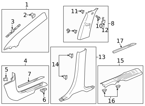 Interior Trim - Pillars for 2021 Buick Enclave #0