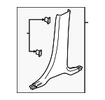 84340762 - Body: Lower Center Pillar Trim for Buick: Enclave Image