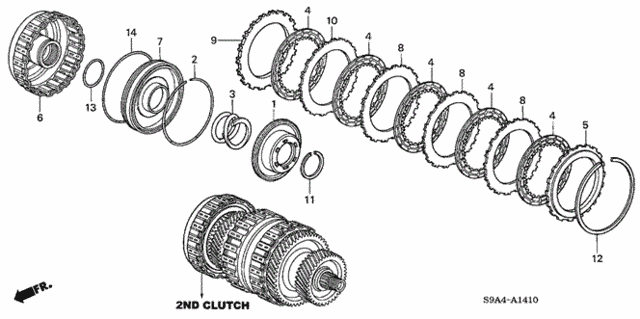 AT Clutch (Second) (5AT) for 2005 Honda CR-V #0