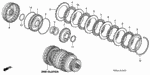 22533RCL003 - Transmission - Automatic: RETAINER, RETURN SPRING for Honda Image