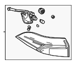 8156002C10 - : Rear Lamp Assembly - DRIVERS SIDE for Toyota: Corolla Image