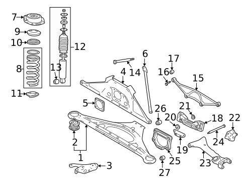 Rear Suspension for 2001 Jaguar XK8 #0