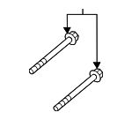 PAF004572 - Brakes: Caliper Mount Bolt for Porsche Image image