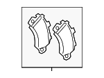 9Y0698151BE - Brakes: Brake Pads for Porsche: Cayenne Image