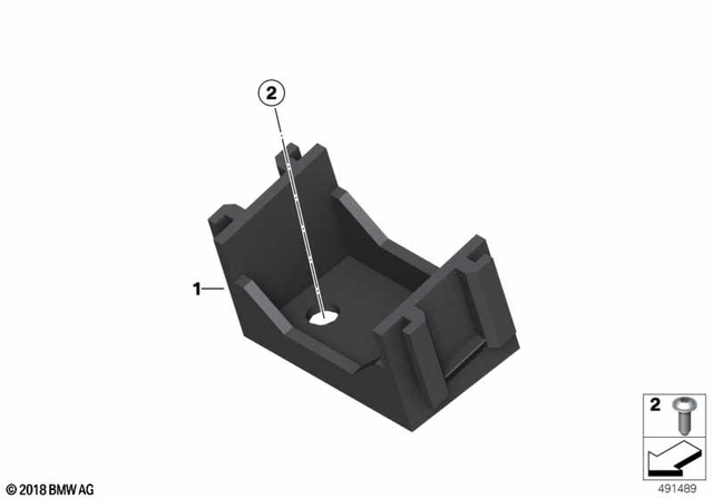 61137719473 - General Electrical System: Bracket for Relay -  for BMW-Motorrad Image