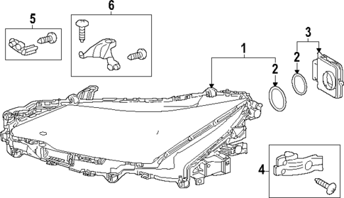 Headlamp Components for 2024 Lexus RZ450e #0