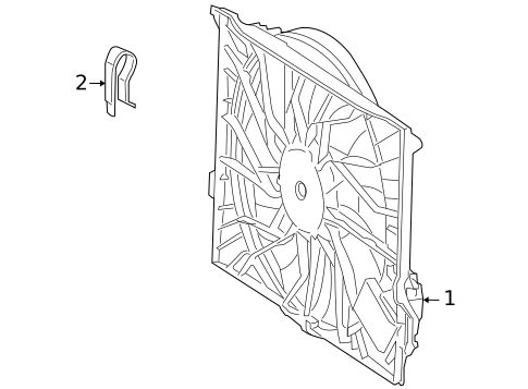 Cooling Fan for 2009 Mercedes-Benz CL63 AMG #0