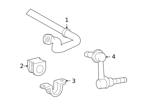 Stabilizer Bar & Components for 2007 Lexus LS460 #0