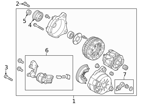 Alternator for 2020 Mazda CX-30 #0