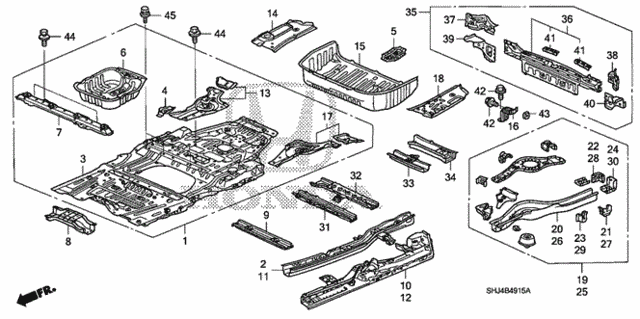 Floor Panels for 2007 Honda Odyssey #0