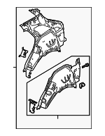 LR141025 - : Inner Quarter Panel for Land-Rover Image