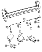 1EW63JRPAA - Electrical: Park Assist Sensor for Chrysler: 300, Town &amp; Country | Dodge: Grand Caravan, Journey | Jeep: Grand Cherokee, Liberty | Ram: C/V Image