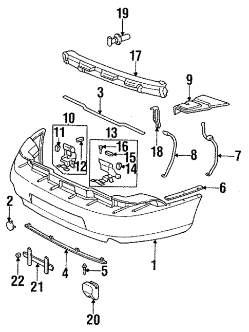 Bumper & Components - Rear for 1996 Porsche 911 #0