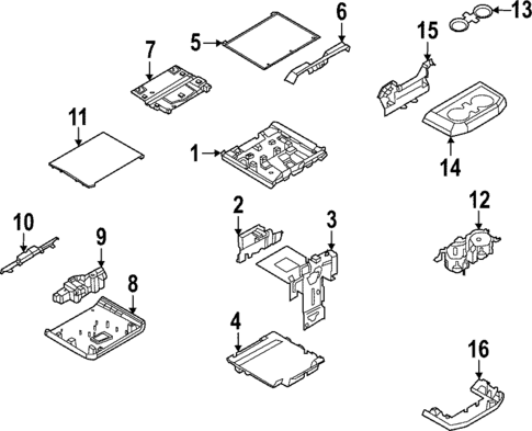 Front Console for 2022 Ford F-150 Lightning #1