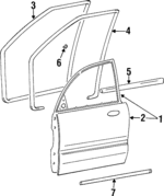 7600334105 - : Door Shell for Hyundai: Sonata Image