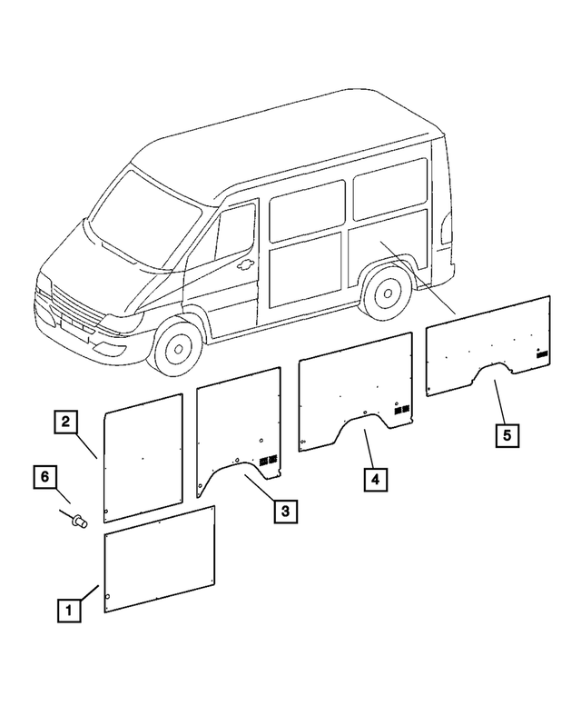 5131857AA - Interior Trim: Quarter Trim Panel, Right &amp; Left for Mopar Image