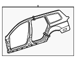 3C9809605 - Body: Uniside Assembly for Volkswagen: Passat Image