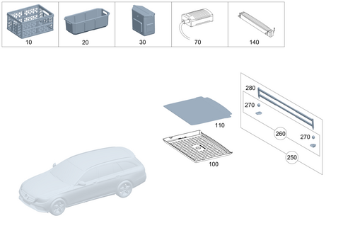 Luggage/Load Compartment Equipment for 2025 Mercedes-Benz CLA250 #0