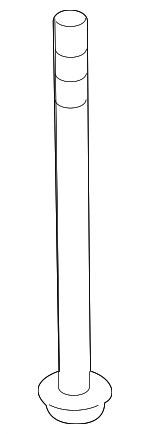 54459JP03A - Suspension: Suspension Cross-member Mount Bolt for Nissan: Murano, Quest Image