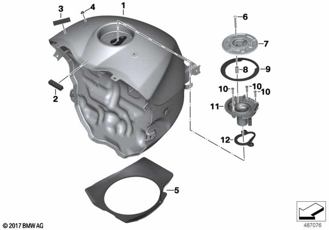 16118382651 - : Fuel Tank for BMW-Motorrad Image