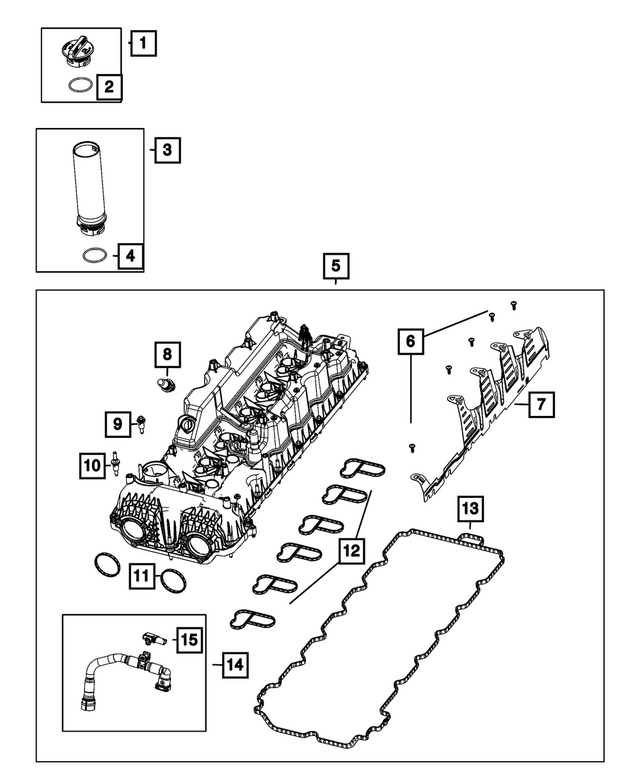 68453454AA - : Engine Oil Cap for Mopar Image