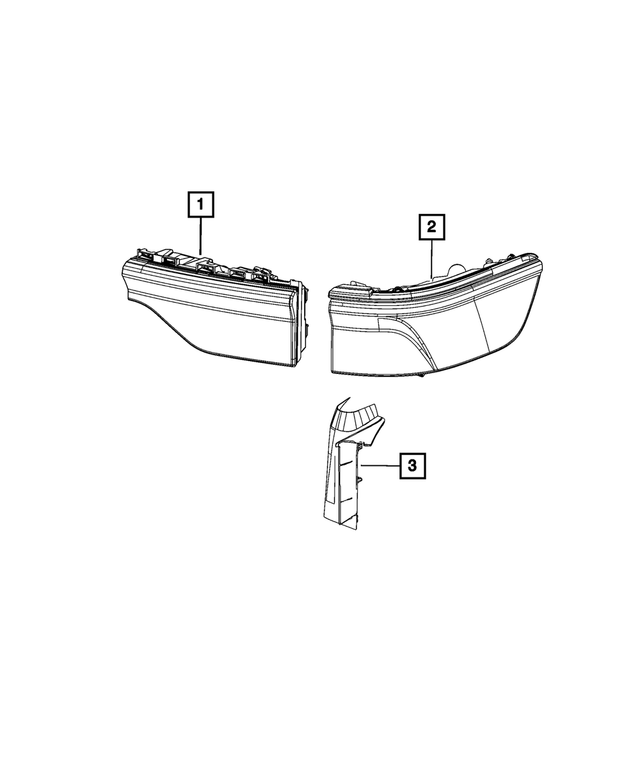 68619107AC - : Tail Lamp, Left for Mopar Image