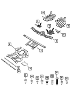 68546912AA - Frame, Bumper and Fascia: Battery Tub Skid Plate for Mopar Image