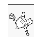 79121115AT - : Thermostat Housing for Audi: A6 Quattro, R8 Image