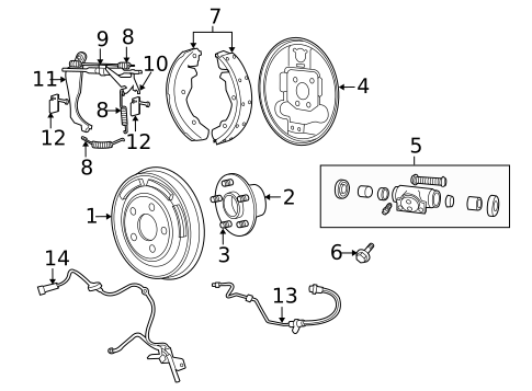 Rear Brakes for 2014 Jeep Patriot #1