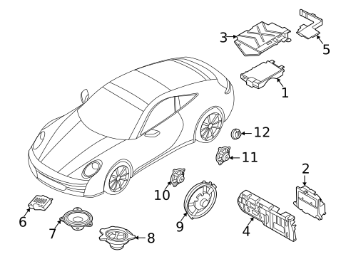 Antenna & Radio for 2020 Porsche 911 #0