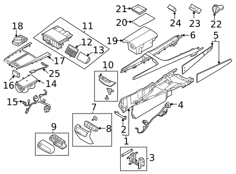 Center Console for 2024 Genesis G80 #0