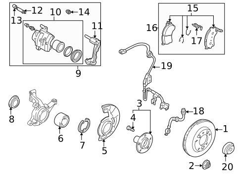 Front Brakes for 1999 Mazda 626 #0