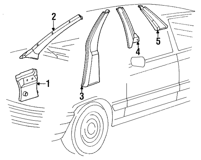 443867265G2UG - Body: Kick Panel for Audi Image