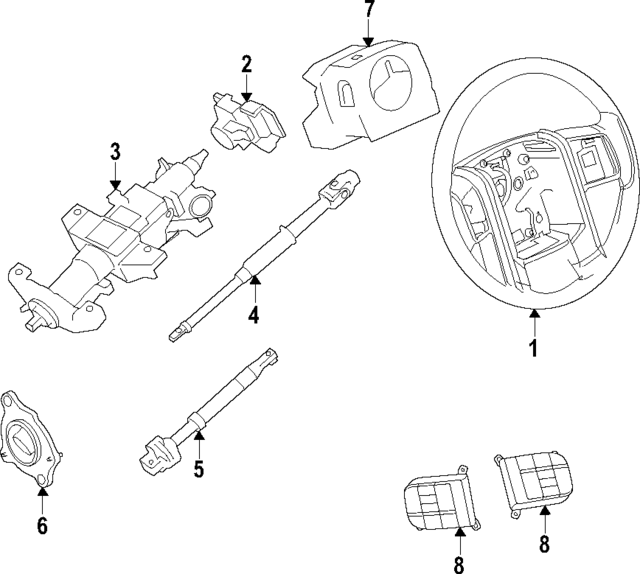 AC Delco® D6245C Turn Signal Switch, GM Original Equipment Series - View #8