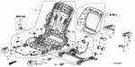 81139SVAA01 - Interior/Bumper: LEVER, FR. SEAT CUSHION SLIDE for Honda Image