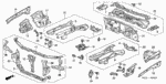 90163SE0930 - Body/Air Conditioning: BOLT, SIDE MOUNTING (10MM) for Honda Image