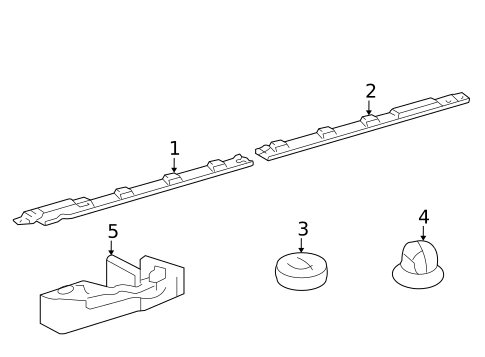 Exterior Trim - Pillars for 2005 Toyota Prius #0