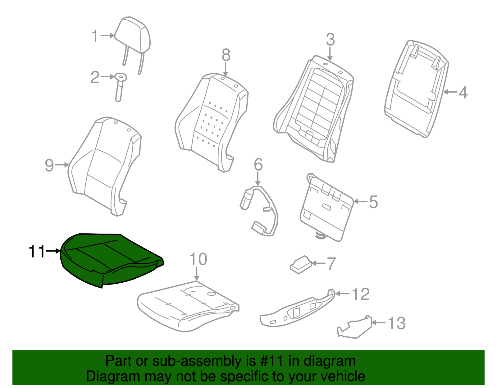 Cushion Cover - BMW (52-10-7-235-673)
