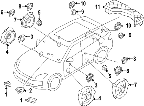 Antenna & Radio for 2024 Porsche Cayenne #0