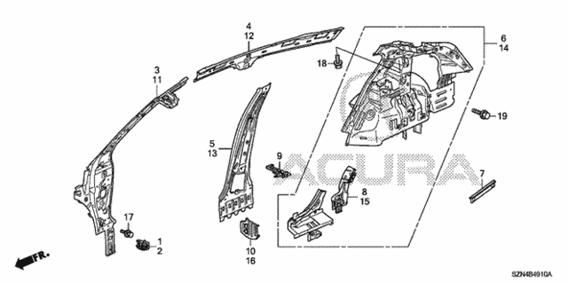 Inner Panel for 2013 Acura ZDX #0