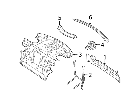 Rear Body for 2009 Mercedes-Benz CL550 #0
