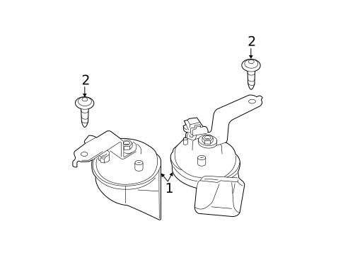 Horn for 2014 Dodge Challenger #0