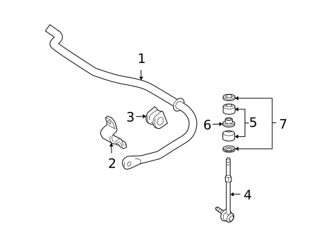 Stabilizer Bar & Components for 2006 Lexus GX470 #2