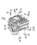 6510013AA - Electrical: Hex Head Bolt And Washer for Chrysler: 300, Pacifica, Voyager | Dodge: Challenger, Charger, Durango | Jeep: Cherokee, Gladiator, Grand Cherokee, Grand Cherokee L, Grand Wagoneer, Wagoneer, Wrangler | Ram: 1500, 1500 Classic, 2500, 3500, ProMaster 1500, ProMaster 2500, ProMaster 3500, ProMaster EV Image