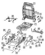 5183308AA - Interior Trim: Front Seat Back Frame for Mopar Image